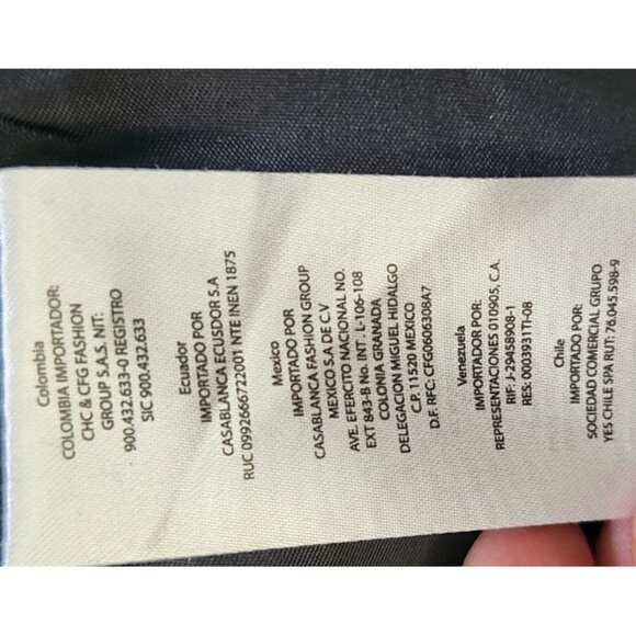 Armani Exchange Black Long Wool Blend Coat Tailored Button Front Women’s Size M - Picture 14 of 15